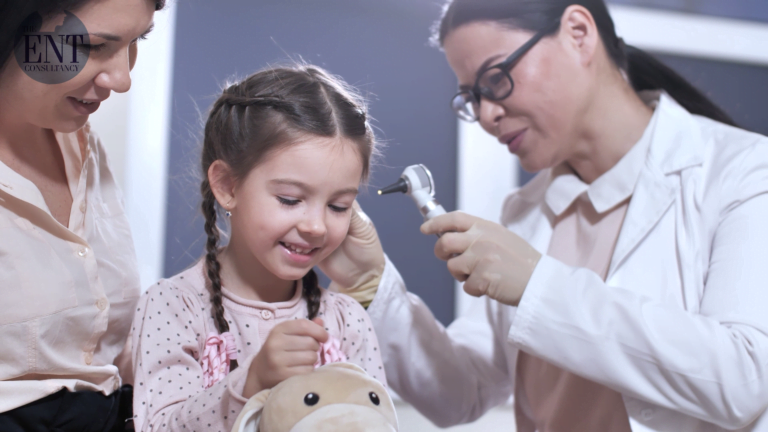 paediatric ear checkup in Reading, UK