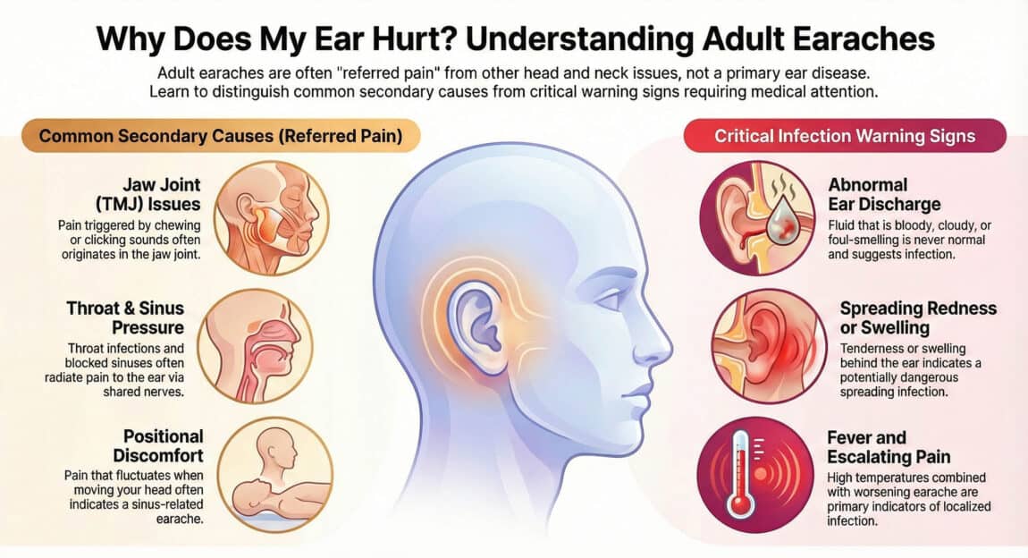 Earache In Adults: Symptoms To Watch For